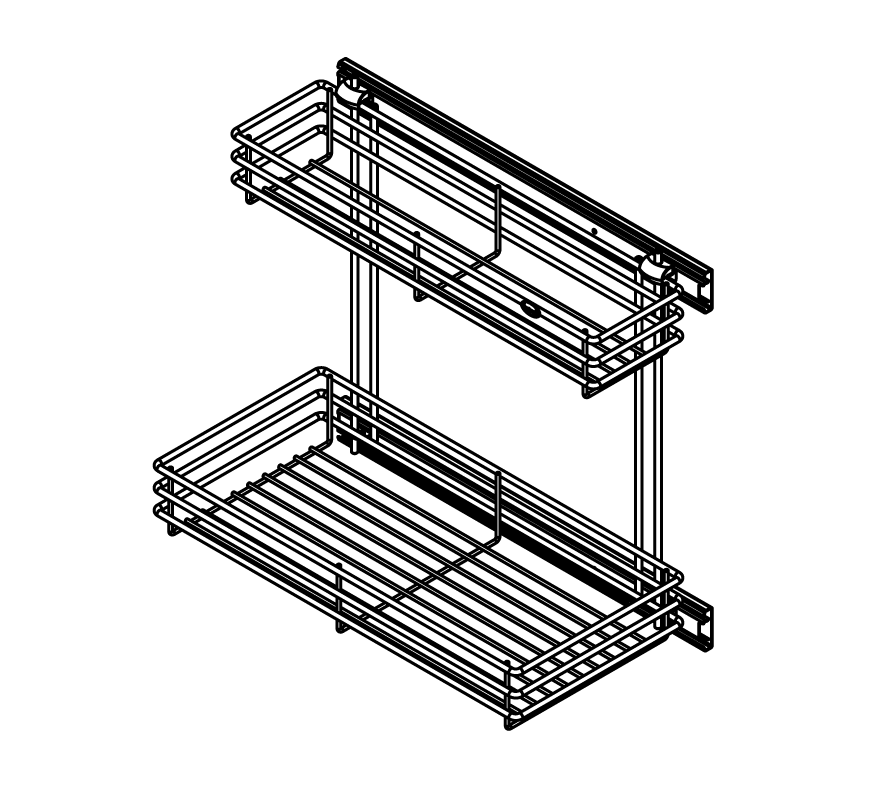 Drawer Basket 300mm PTJ003
