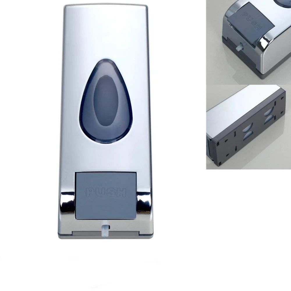 Soap dispenser, Plastic Wall Mounted Silver colour