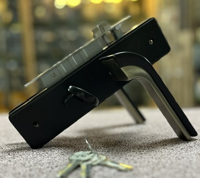 HANDLE DOOR LOCK  7180 BK/MAB