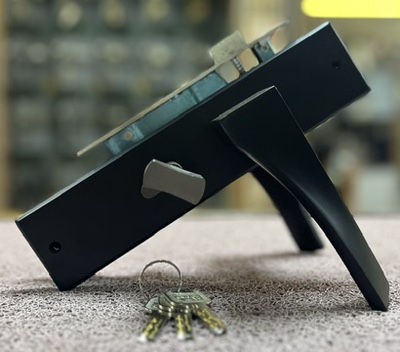 HANDLE DOOR LOCK 354 MBLK