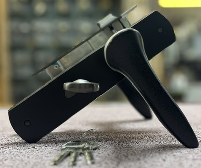 HANDLE DOOR LOCK MODRAINBOW BLACK/MSN