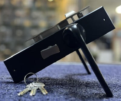 HANDLE DOOR LOCK 358 MBLK