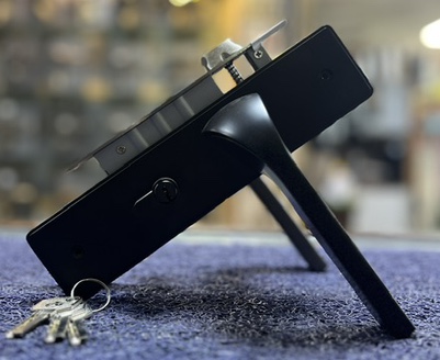 HANDLE DOOR LOCK 5290 BK/MSB