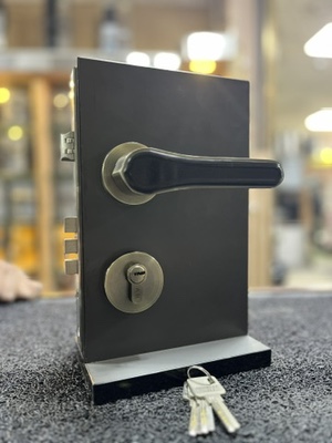 HANDLE DOOR LOCK Z006 MAB/BLACK