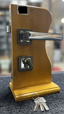 HANDLE DOOR LOCK ZAR-206 MBN/CP