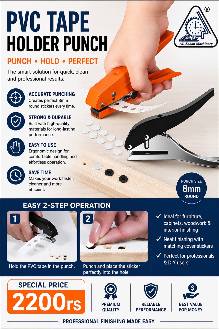 PVC Tape Holder Punch (8mm Round)